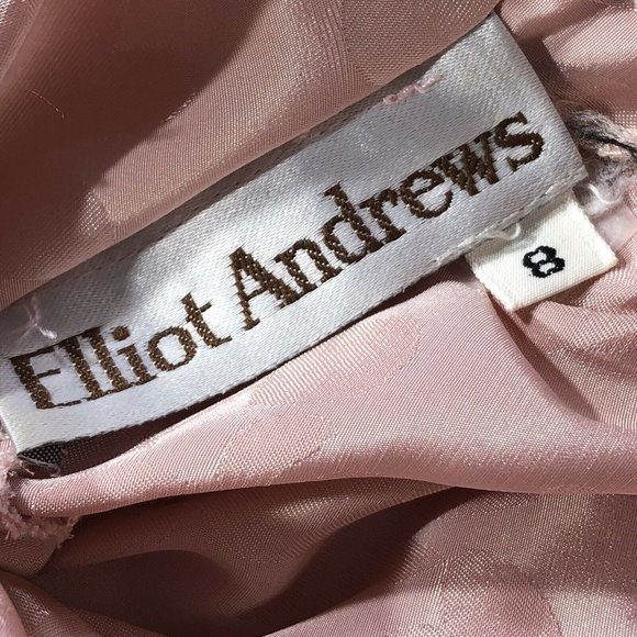 Elliot Andrews Women's Pale Pink Polyester Blouse Size 8 Long sleeve Button up - Picture 4 of 9